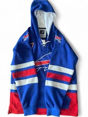 Mens NFL  Josh Allen #17 Buffalo Bills Football Hoodie Size L